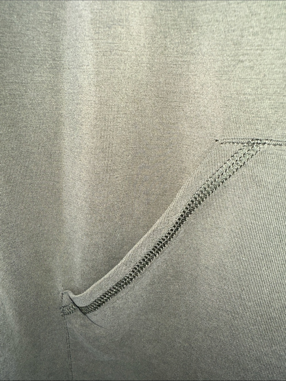Chico's Olive Green Top with Crew Neck - Picture 3 of 11